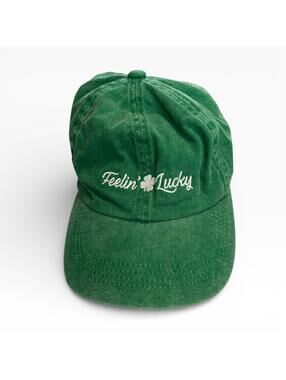 Green Feelin' Lucky Embroidered Hat